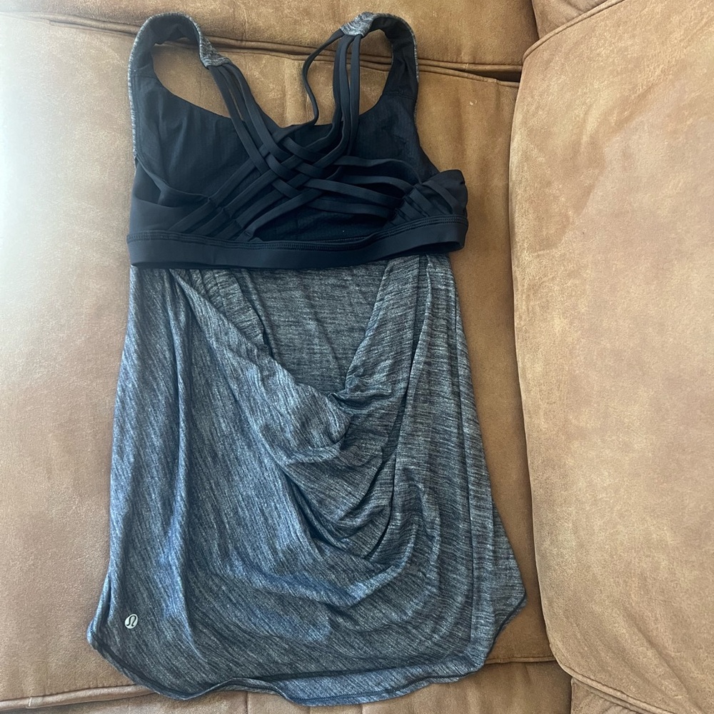 Lululemon Gym Athletic Tank Top in Black size 6